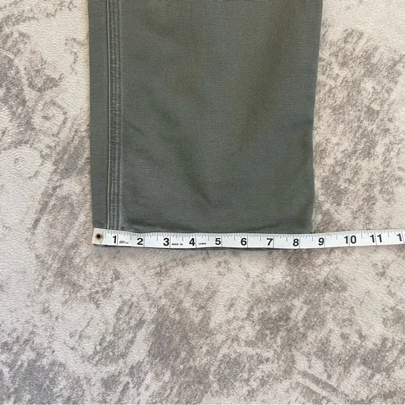Carhartt Men's Rugged Relaxed Fit Olive Green Cargo Carpenter Pants 34x32 - Picture 10 of 12